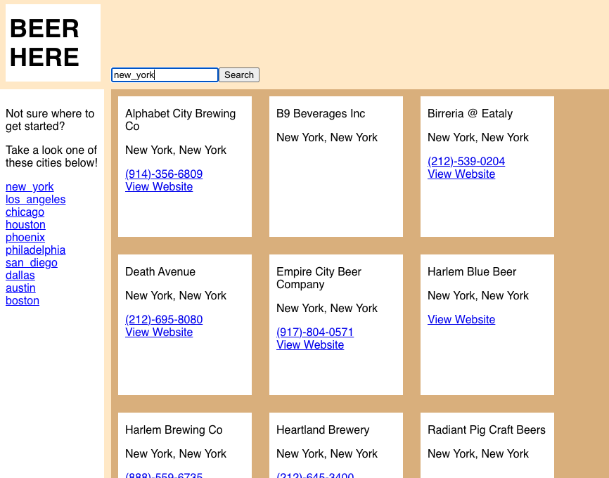 beer here project image